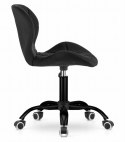 Krzesło obrotowe NOTO aksamit - czarne