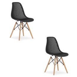 Krzesło MARO - czarne x 2