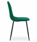 Krzesło COMO - ciemna zieleń aksamit x 3