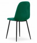 Krzesło COMO - ciemna zieleń aksamit x 3