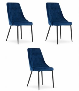 Krzesło IMOLA - granat aksamit x 3