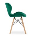 Krzesło LAGO Aksamit - zielone x 3