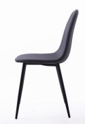 Krzesło DART - ciemno-szare / nogi czarne x 2