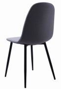 Krzesło DART - jasno-szare / nogi czarne x 2