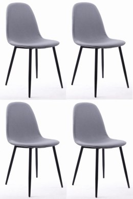 Krzesło DART - jasno-szare / nogi czarne x 4