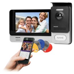 Philips WelcomeEye Connect 2, Zestaw wideodomofonowy, bezsłuchawkowy, kolor, LCD 7