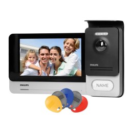 Philips WelcomeEye Touch, Zestaw wideodomofonowy, bezsłuchawkowy, kolor, LCD 7
