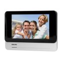 Philips WelcomeEye Touch, Zestaw wideodomofonowy, bezsłuchawkowy, kolor, LCD 7", dotykowy, menu OSD, sterowanie bramą, RFID