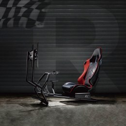 Stojak z fotelem na kierownicę wyścigową NanoRS, max 100kg, max VESA 400x400, 50 cali, RS160