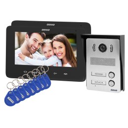 Zestaw wideodomofonowy 2-rodzinny bezsłuchawkowy, kolor, LCD 7