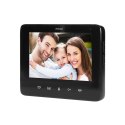 Zestaw wideodomofonowy 2-rodzinny bezsłuchawkowy, kolor, LCD 7", z czytnikiem breloków zbliżeniowych, interkom, natynkowy, INDI