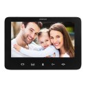 Zestaw wideodomofonowy 2-rodzinny bezsłuchawkowy, kolor, LCD 7", z czytnikiem breloków zbliżeniowych, interkom, natynkowy, INDI