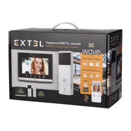 Extel Wave, bezprzewodowy zestaw wideo domofonowy, monitor 7