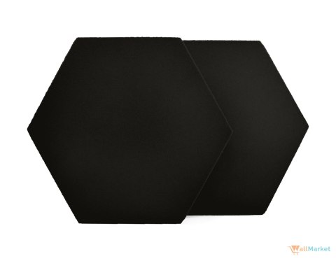 Panel ścienny 3d dekoracyjny piankowy WallMarket Heksagon czarny grubość 3,5 cm Panel ścienny 3d dekoracyjny piankowy WallMarket Heksagon czarny grubość 3,5 cm
