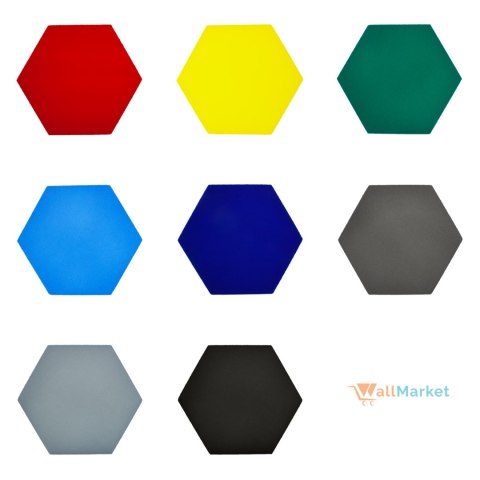 Panel ścienny 3d dekoracyjny piankowy WallMarket Heksagon czarny grubość 4,5 cm Panel ścienny 3d dekoracyjny piankowy WallMarket Heksagon czarny grubość 4,5 cm