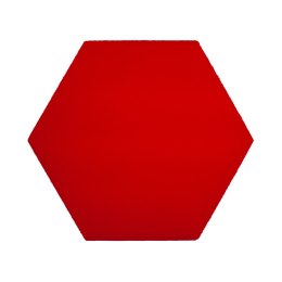 Panel ścienny 3d dekoracyjny piankowy WallMarket Heksagon czerwony grubość 4,5 cm