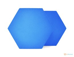Panel ścienny 3d dekoracyjny piankowy WallMarket Heksagon jasnoniebieski grubość 2,5 cm