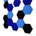 Panel ścienny 3d dekoracyjny piankowy WallMarket Heksagon jasnoniebieski grubość 4,5 cm