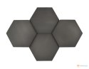 Panel ścienny 3d dekoracyjny piankowy WallMarket Heksagon szary grubość 2,5 cm