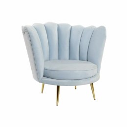 Fotel DKD Home Decor Niebieski Złoty Błękitne niebo Metal Plastikowy Gąbka 74 x 78 x 73 cm
