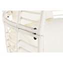 Fotel ogrodowy DKD Home Decor 90 x 65 x 151 cm Metal rattan syntetyczny Biały