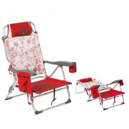 Fotel plażowy Czerwony 87 x 51 x 23 cm