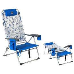 Fotel plażowy Niebieski 106 x 47 x 45 cm