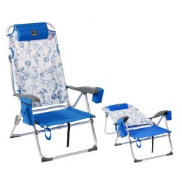 Fotel plażowy Niebieski 108 x 47 x 30 cm