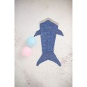 Koc Crochetts Koc Niebieski Rekin 60 x 90 x 2 cm