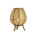 Lampa stołowa DKD Home Decor Brązowy Rattan 50 W (29 x 29 x 40 cm)