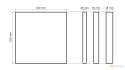 Panel ścienny 3d dekoracyjny piankowy WallMarket Kwadrat cytrynowy grubość 2,5 cm