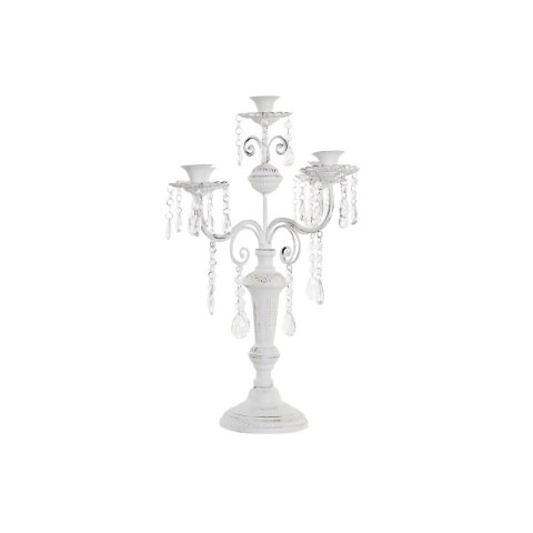 Świecznik DKD Home Decor Biały Akryl Metal 41 x 41 x 56,5 cm