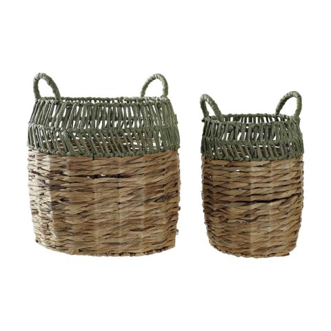 Zestaw koszyków DKD Home Decor Rattan (33 x 33 x 40 cm)