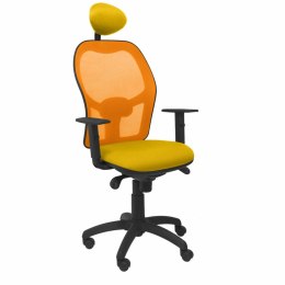 Krzesło Biurowe z Zagłówkiem Jorquera P&C ALI100C Żółty