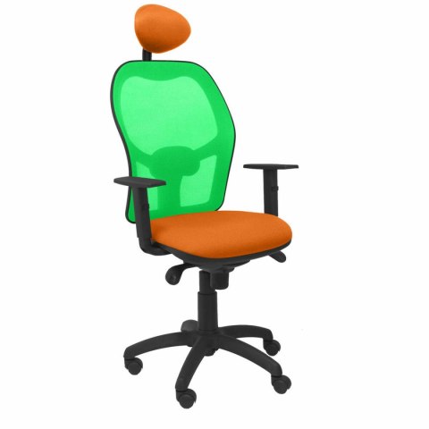 Krzesło Biurowe z Zagłówkiem Jorquera P&C ALI308C Pomarańczowy
