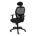 Krzesło Biurowe z Zagłówkiem Jorquera P&C I840CTK Czarny