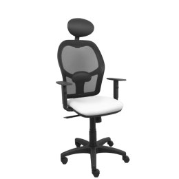 Krzesło Biurowe z Zagłówkiem P&C B10CRNC Biały