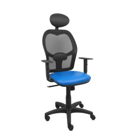Krzesło Biurowe z Zagłówkiem P&C B10CRNC Niebieski