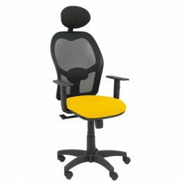 Krzesło Biurowe z Zagłówkiem P&C B10CRNC Żółty