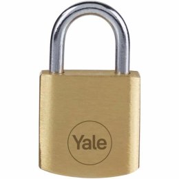 Zamek na klucz Yale Stal Prostokątny Złoty (4 Sztuk)
