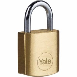 Zamek na klucz Yale Stal Prostokątny Złoty (4 Sztuk)