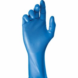 Rękawice jednorazowego użytku JUBA Pudełko Bez pudru Niebieski Nitryl (50 Sztuk) - 8