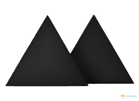 Panel ścienny 3d dekoracyjny piankowy WallMarket Trójkąt czarny grubość 2,5 cm Panel ścienny 3d dekoracyjny piankowy WallMarket Trójkąt czarny grubość 2,5 cm