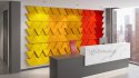 Panel ścienny 3d dekoracyjny piankowy WallMarket Trójkąt jasnoszary grubość 2,5 cm