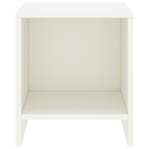 Szafki nocne, 2 szt., białe, 35x30x40 cm, drewno sosnowe