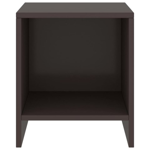 Szafki nocne, 2 szt., ciemny brąz, 35x30x40 cm, drewno sosnowe