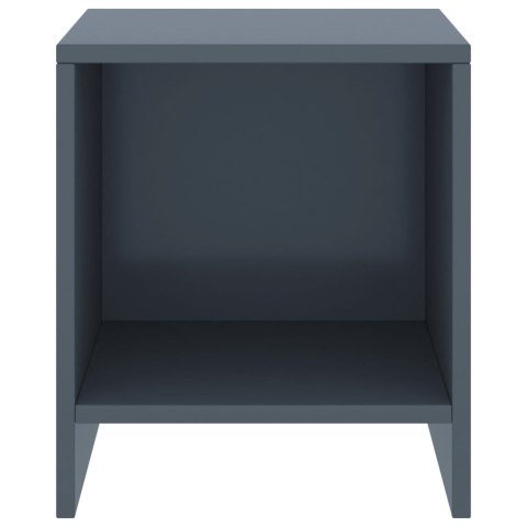 Szafki nocne, 2 szt., jasnoszare, 35x30x40 cm, drewno sosnowe