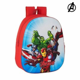 Plecak dziecięcy 3D The Avengers Czerwony