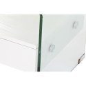 Stolik Nocny DKD Home Decor Biały Przezroczysty Szkło Drewno MDF 50 x 40 x 45,5 cm