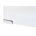 Stolik Nocny DKD Home Decor Biały Przezroczysty Szkło Drewno MDF 50 x 40 x 45,5 cm